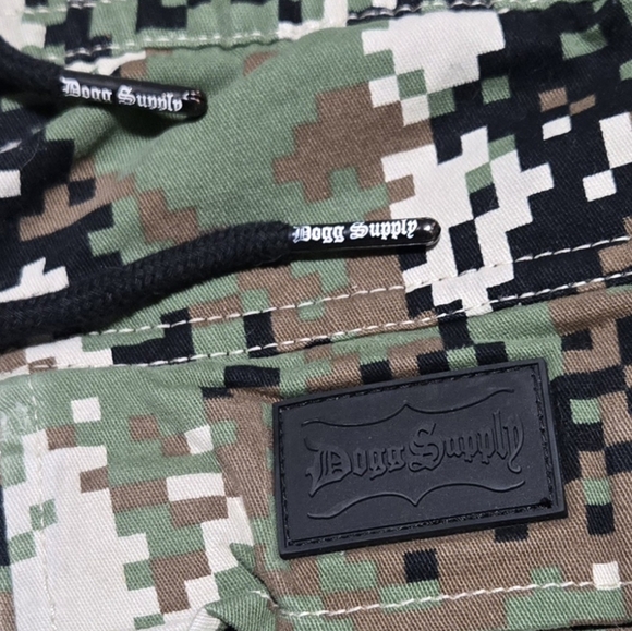 Dogg Style By Snoop Dogg Digital Camo Cargo Shorts Mens Size Large Hip Hop Rap - Picture 4 of 8